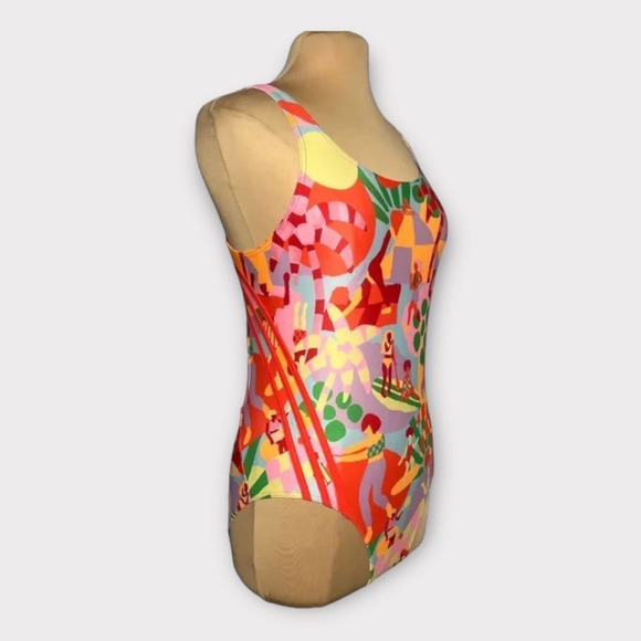 Adidas x FARM Rio (14) Swimsuit Pearl Citrine - Picture 5 of 10